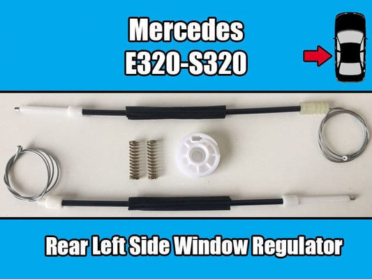 Window Regulator Repair Kit Set for Mercedes E320-S320  Rear Left