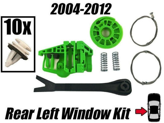 Window Regulator Repair Kit With Clips for BMW Series 1 E87 04-12 Rear Left