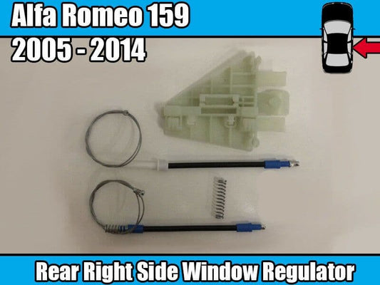 Window Regulator Set for Alfa Romeo 159 2005-2014  Rear Right Side