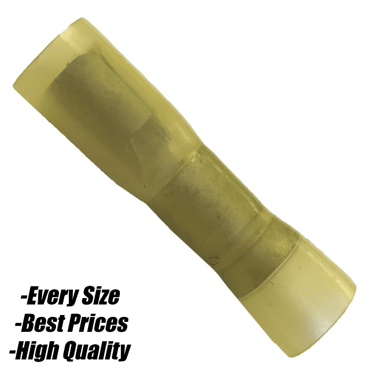 Yellow Heat Shrink Female Bullet Terminal Connector Electrical