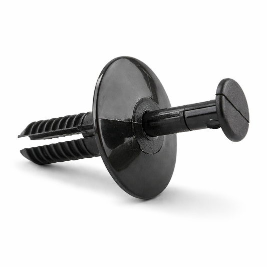 Black Plastic Bumper Wheel Arch Rivet Trim Clips for Alfa Romeo, AUDI, BMW, Honda, Hyundai, Vauxhall, VW