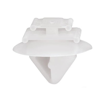White Plastic Clips for Citroen, Peugeot, Renault, FIAT, Moulding Bumper Air Intake Covering
