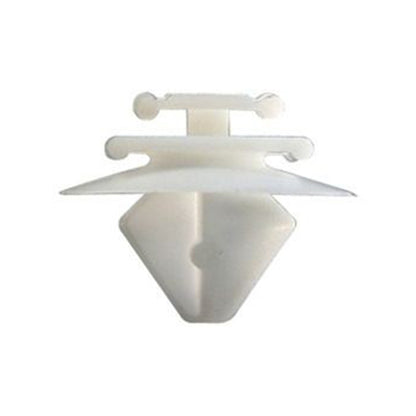 White Plastic Clips for Citroen, Peugeot, Renault, FIAT, Moulding Bumper Air Intake Covering