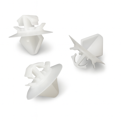 White Door Card Panel Fastener Plastic Trim Clips for Citroen C4 Vauxhall Vivaro Peugeot FIAT