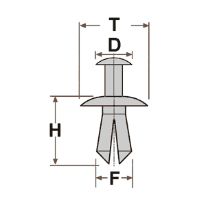 Expanding Rivets Fasteners Trim Clips For Vauxhall Opel Saab FIAT Alfa Romeo