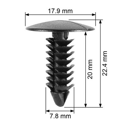 Front Bumper Boot Radiator Retainer Shield Yorke Trim Clips for Chrysler, JEEP, Ford