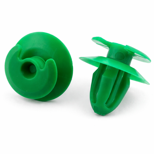 Clips for BMW Door Panel Moulding Trim, Green Plastic, 8mm, 51411870718