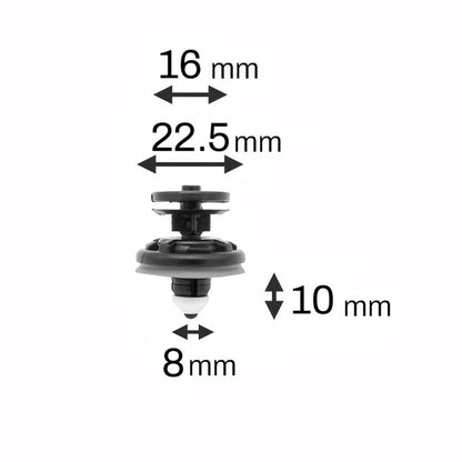Door Card Panel Trim Clips for Audi Cupra Porsche SEAT Skoda VW