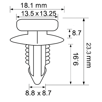 Clips for Alfa Romeo Lancia Fiat Palio Rocker Panel Trim Fastener