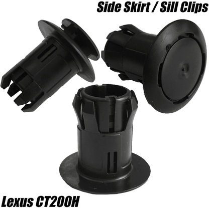10x 22mm Large Plastic Clips Rivets Side Skirt Sill Moulding for Lexus