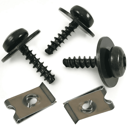 10x 25mm Screws with Speed Panel Fixings Captive Nuts for Ford