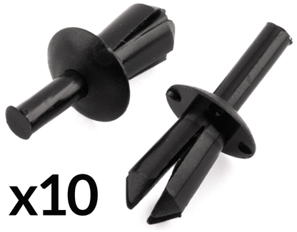 10x 5mm Plastic Rivet for Renault Wheel Arch Liner Lining Moudling