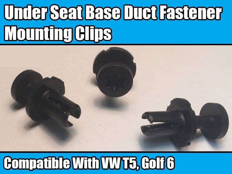 10x 6mm Clips for VW T5 Golf 6 Torx Head Plastic Trim Under Seat Base