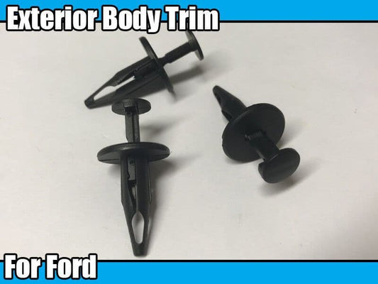 10x 6mm Exterior Body Trim Hole Push Fit Retainer Clips for Ford