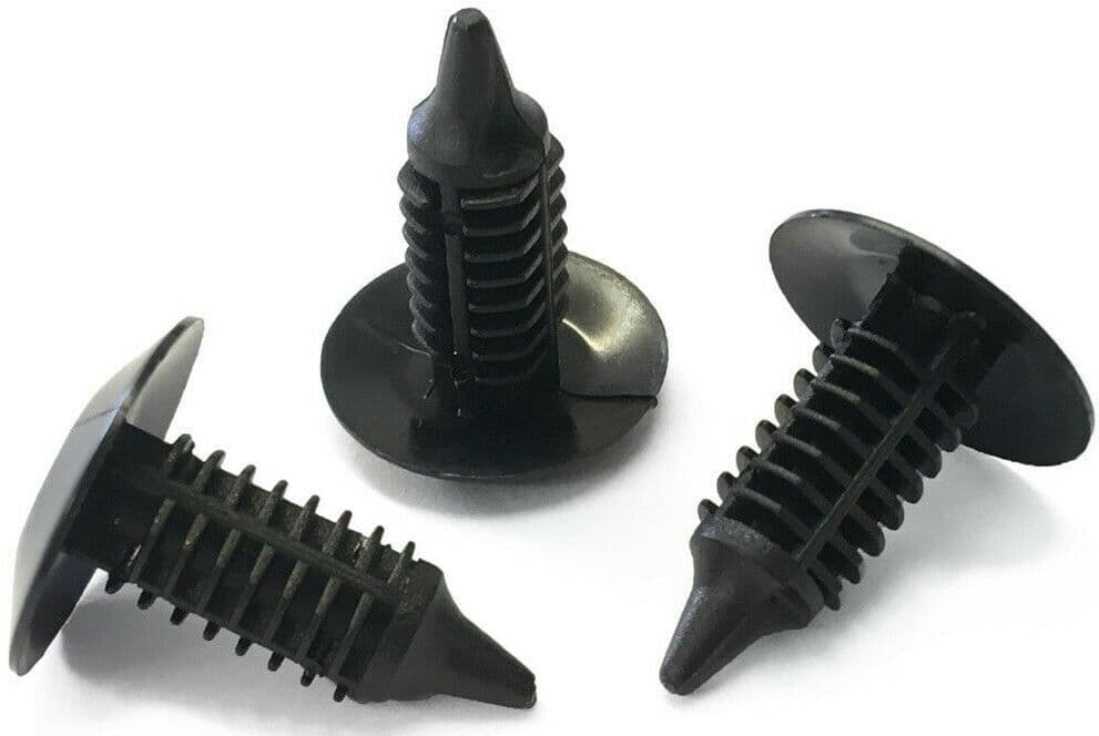 10x Black Plastic Fir Tree Push Panel Retainer for Chrysler Mini GM