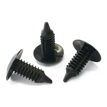 10x Black Plastic Fir Tree Push Panel Retainer for Chrysler Mini GM