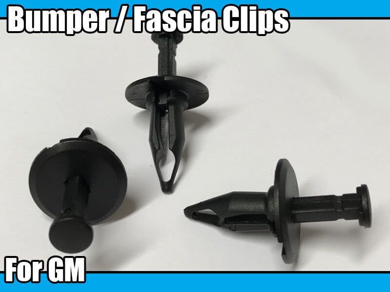 10x Bumper Retainer Rivet Fastener Fascia for GM Black Plastic