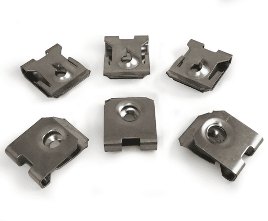10x Captive Stainless Steel Retaining Bracket Clips For Ford