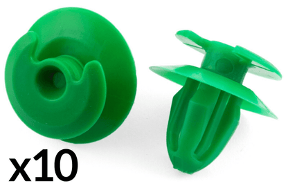 10x Clips for BMW Door Panel Moulding Trim Green Plastic 8mm