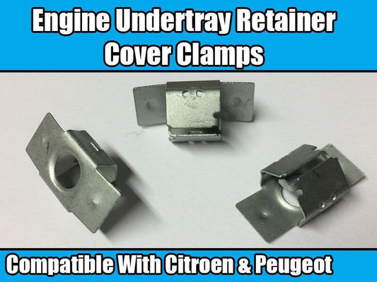 10x Clips for Citroen & Peugeot Engine Undertray Shield Retaining Cover Clamps