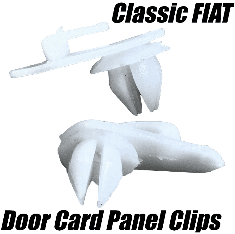 10x Clips for Fiat 500 126 X19 Interior Door Card Panel Trim Fasteners Lancia
