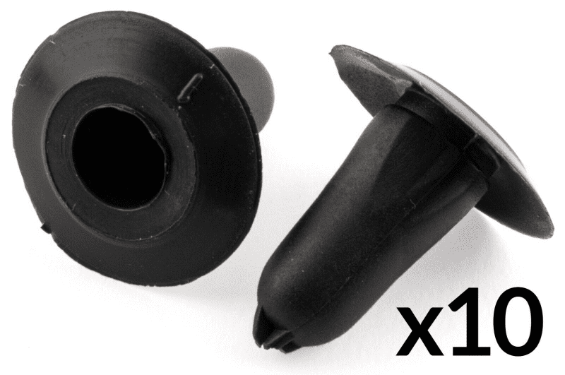10x Clips for Fiat Iveco Interior Door Card Panel Trim Cap Black Plastic