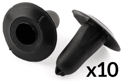 10x Clips for Fiat Iveco Interior Door Card Panel Trim Cap Black Plastic