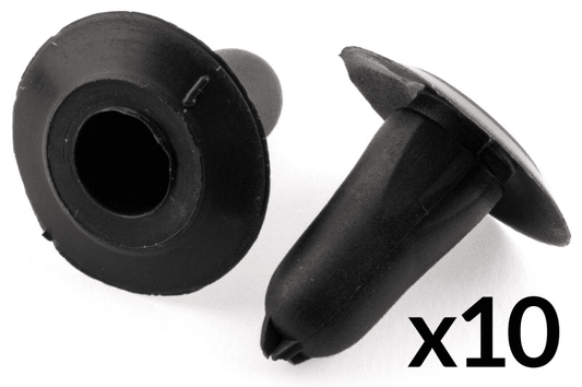 10x Clips for Fiat Iveco Interior Door Card Panel Trim Cap Black Plastic