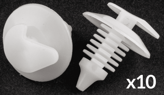 10x Clips for Fiat Lada Door Card Trim Panel Lining Board Fastener White Plastic
