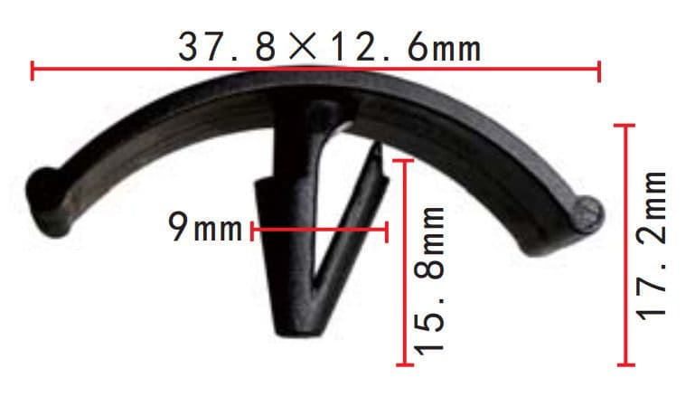 10x Clips for Ford Chrysler Fastener Grille Radiator Retainer Clip Black Plastic