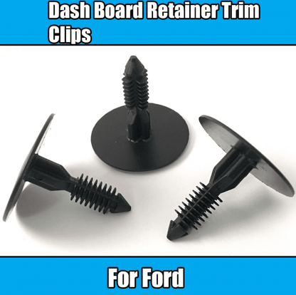 10x Clips for Ford Dash Board Retainer Trim Clips Black Plastic N-800387-S