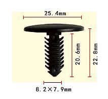 10x Clips for Ford Fascia Bumper Retainer Fastener Clips Black Plastic 389443-S