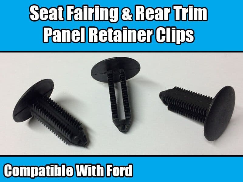 10x Clips for Ford Fiesta Escort Seat Fairing Stopper & Rear Trim Panel Retainer