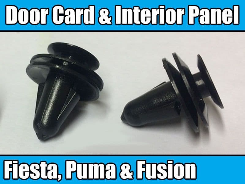 10x Clips for Ford Fiesta Puma Fusion Door Card Interior Panel Trim Plastic
