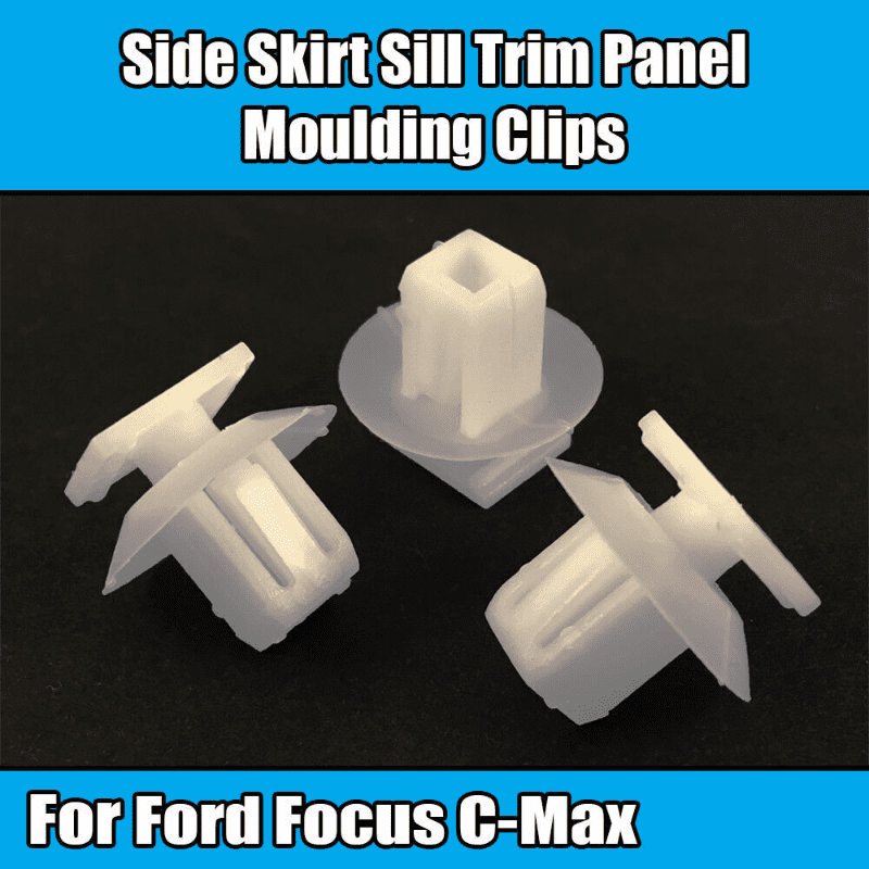 10x Clips for Ford Focus C-Max Side Skirt Sill Trim Panel Moulding W711638S300