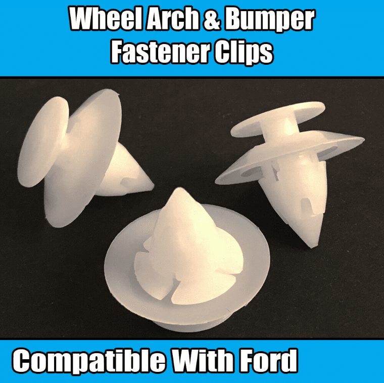10x Clips for Ford Ka Wheel Arch Bumper Fastener Fixing Trim Plastic 1038008