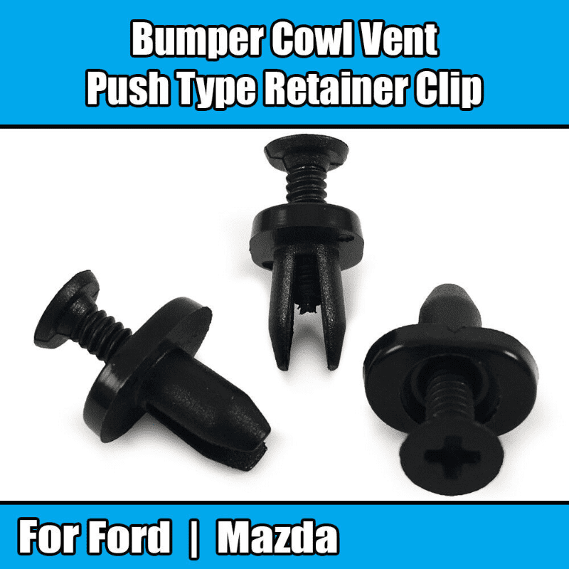 10x Clips for Ford Mazda Bumper Cowl Vent Push Type Retainer 3M8Z-1502316-A