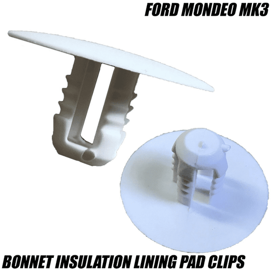 10x Clips for Ford Mondeo Mk3 Front Hood Bonnet Insulation Lining Pad 8mm