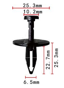 10x Clips for Ford Mud Flap Splash Guard Fascia Retainer Trim Fastener N802781-S