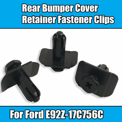 10x Clips for Ford Rear Bumper Cover Retainer Fastener Clips Black Plastic