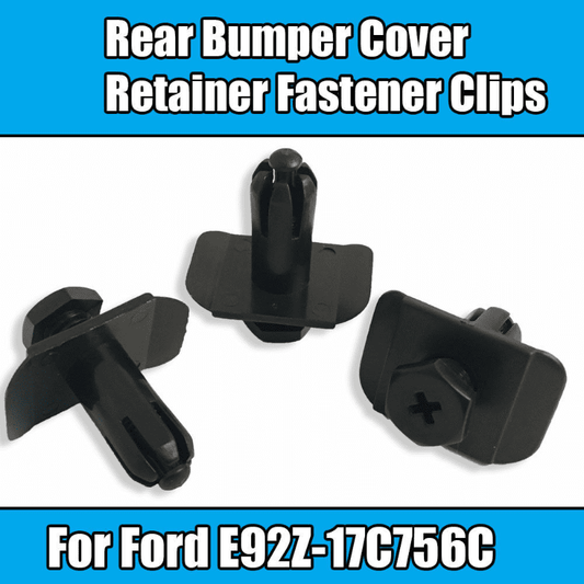 10x Clips for Ford Rear Bumper Cover Retainer Fastener Clips Black Plastic