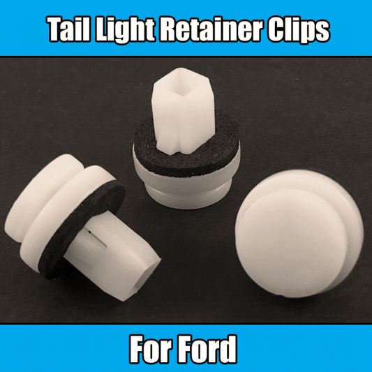 10x Clips for Ford Rear Mounting Tail Light Retainer Clips White Plastic Sealer