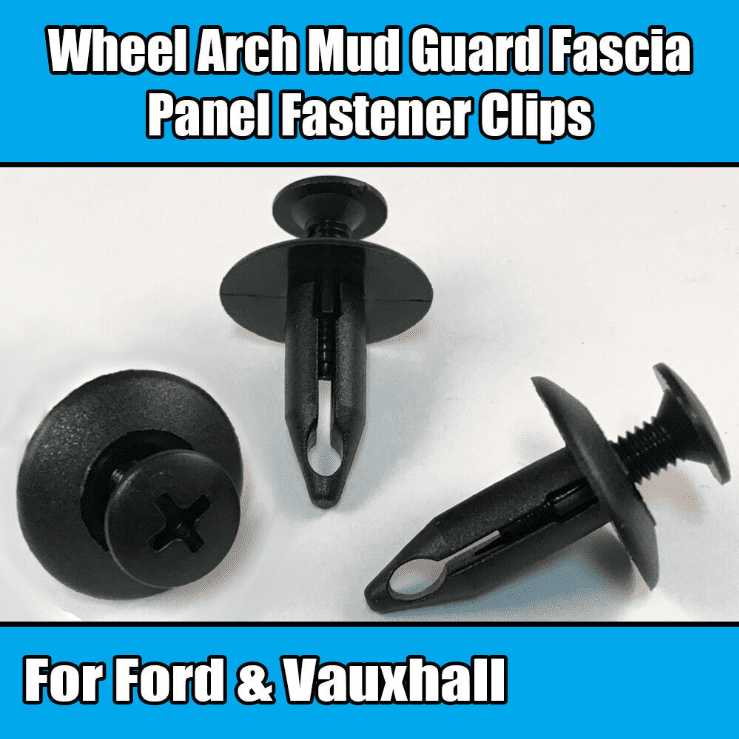 10x Clips for Ford Vauxhall Wheel Arch Mud Guard Fascia Panel Plastic Fastener