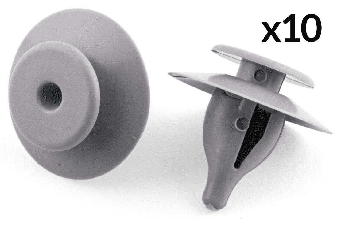 10x Clips for Ford VW Audi Seat Rover Interior Door Card Fascia Panel Trim Grey