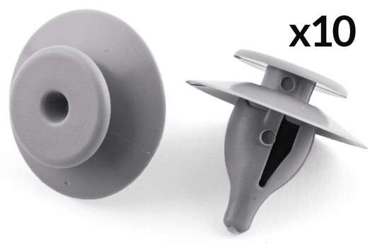 10x Clips for Ford VW Audi Seat Rover Interior Door Card Fascia Panel Trim Grey