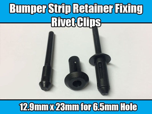 10x Clips for GM Bumper Strip Retainer Fixing Rivet Black Plastic 15955172