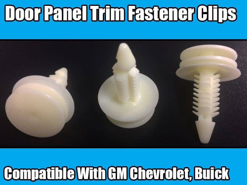 10x Clips for GM Chevrolet Buick White/Natural Door Panel Trim Oem 10285935