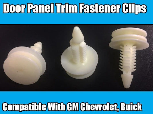 10x Clips for GM Chevrolet Buick White/Natural Door Panel Trim Oem 10285935