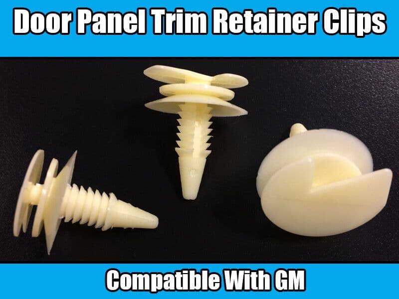 10x Clips for GM Door Panel Retainer White Plastic Trim Clip 3065575 1978-On