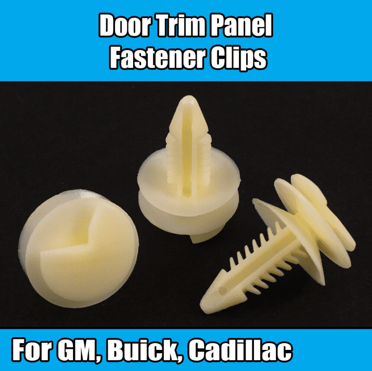 10x Clips for GM Door Trim Panel Fastener 12337920 20374473 White Plastic